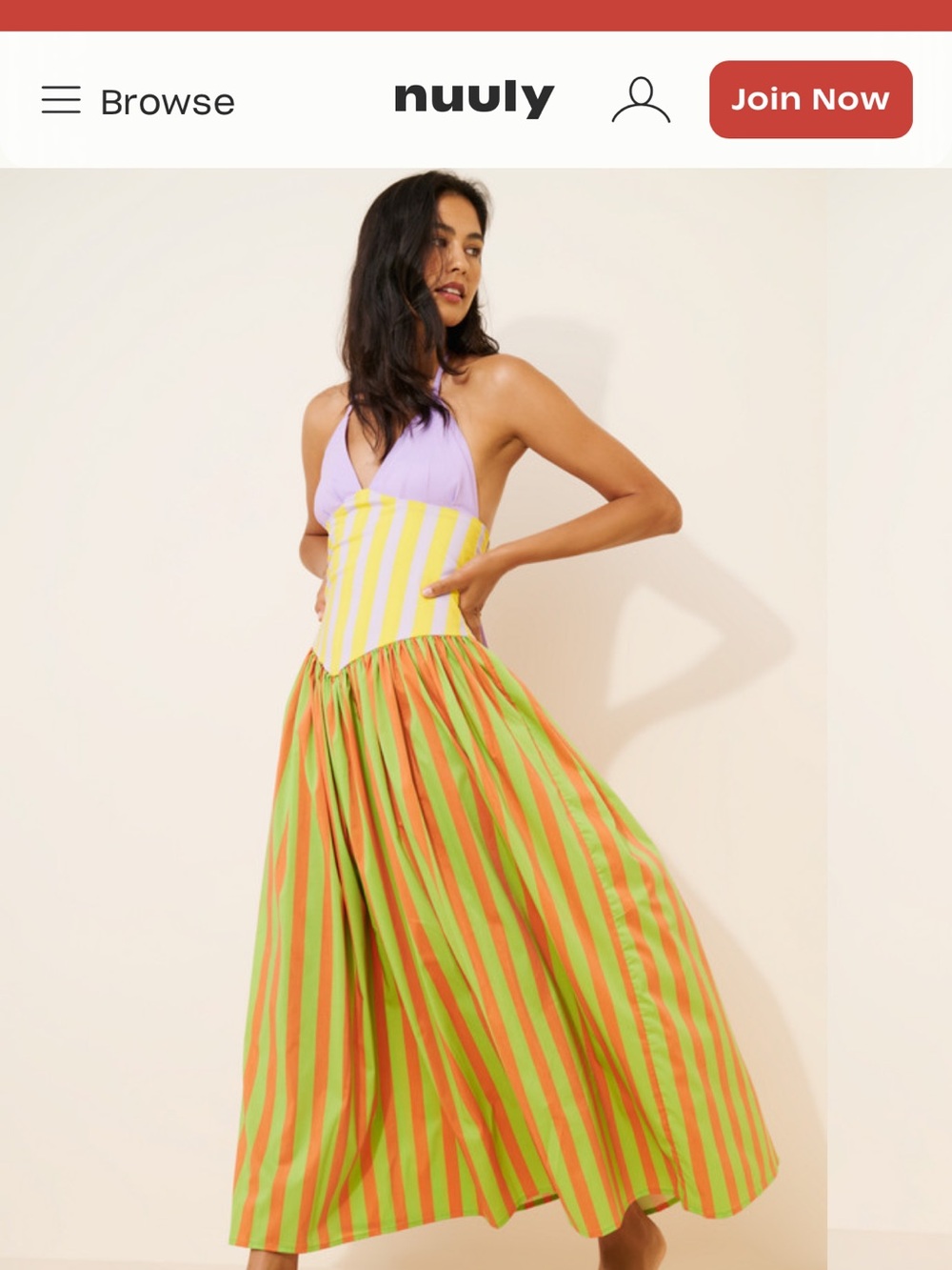 Fenareta Anthropologie Olympia drop waist maxi dress